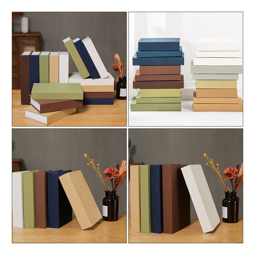 . Livro De Adereços Para Decoração De Estante, Pacote Com 3