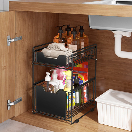 Imagen 5 de 8 de Canasto Organizador Para Cocina Acero Inoxidable
