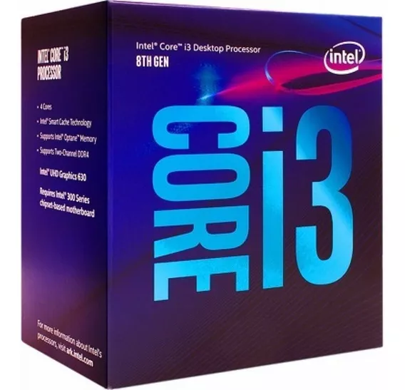 Procesador Intel Core I3-8100 Quad Core 1151v2 Bx80684i38100