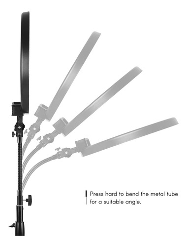 Tubo De Extensión De Metal Flexible De 26,5 Cm/10,4 Pulgadas