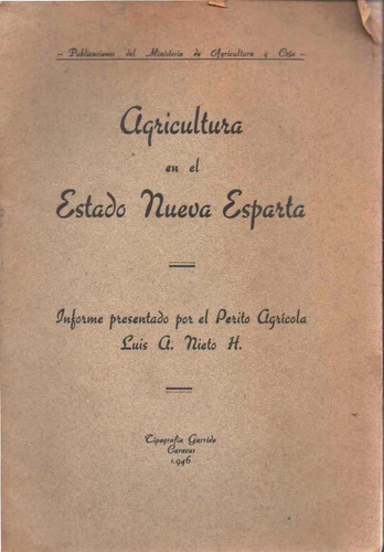 Agricultura En Nueva Esparta 1946