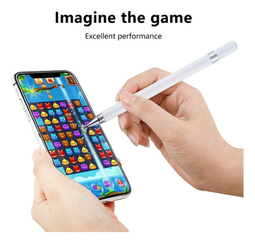 Lápiz Capacitivo Con Pantalla Táctil 2 En 1 Blanco