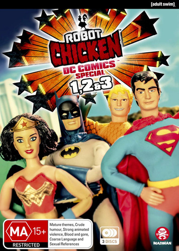 Robot Chicken Dc Comics Especial 1, 2 Y 3 - Dvd Pal