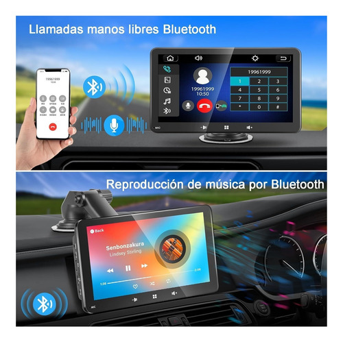 Autoestereos For Carro De 7 Pulgada,autoestereo Portátil