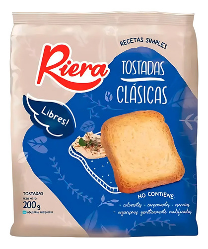 Tostadas De Mesa Riera Clásicas Saladas 200gr