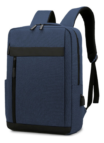 Mochila Backpack Porta Laptop, Juveniles, Amplias, Colores Color Azul