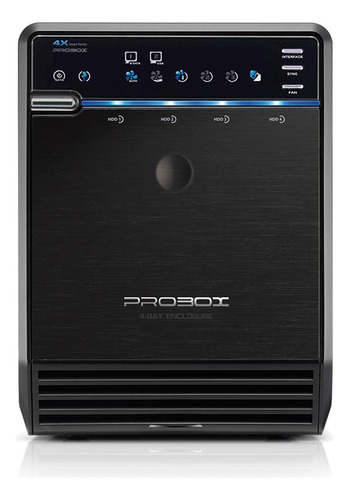 Mediasonic Probox - Caja De Disco Duro Sata De 4 Bahas De 3.