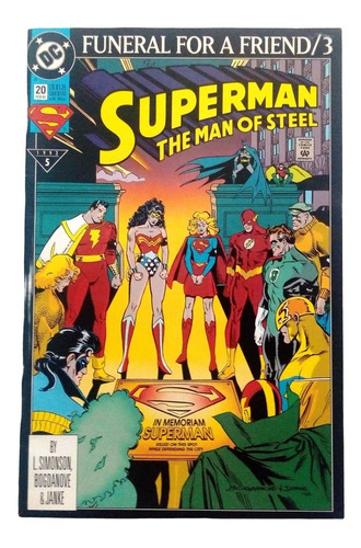 Comic Superman Funeral #3, Ingles, 1993.