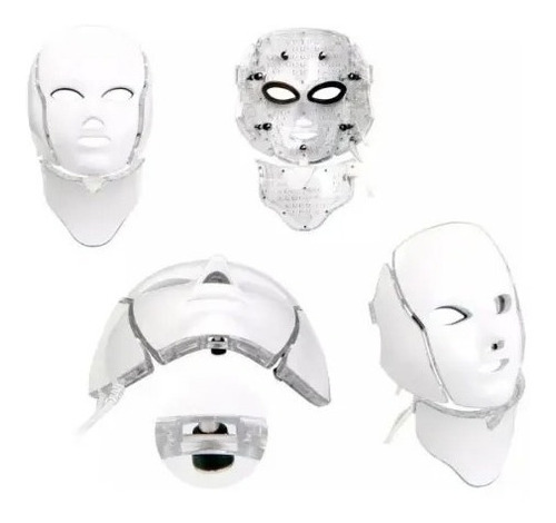 Mascara Led Tratamiento Facial 7 Colores Cara Cuello Pro    