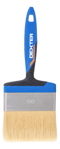 Pincel P/ Tinta Acrílica E Látex 100mm Azul Dexter Cerdas Bege