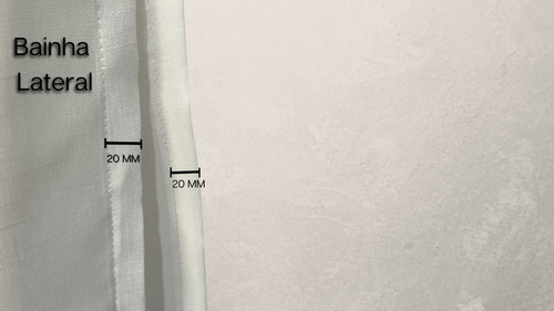 Cortina Microfibra Com Linho 2,80x2,80 Varão