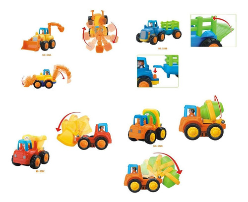 Berry President Juego De 4: Push And Go Educativo Temprano C