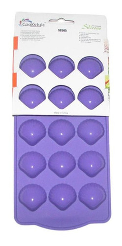 Imagen 1 de 5 de Molde Silicon Bombon Chocolate  Vela Arcilla 15 Conchas