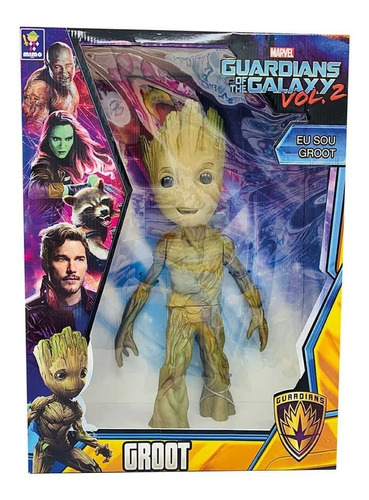 Figura Articulada Groot 47 Cm Marvel Original Ditoys