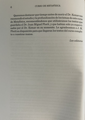 Curso De Metafísica V Sustancia Y Accidente
