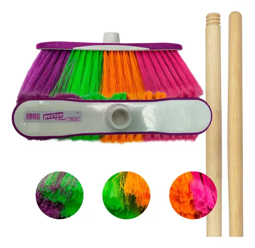 comprar 9 Escoba Cepillo Extra Suave Pisos Finos Colori Perico C\u002F B