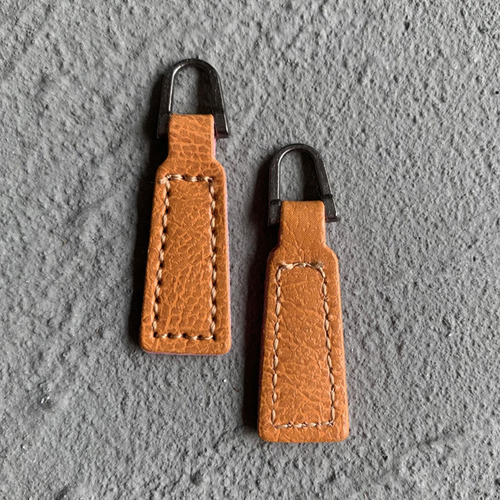 2 Tiradores De Cremallera De Piel Sintética, Decorativos,