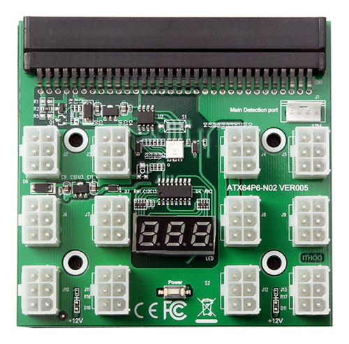 Breakout Board, 12 Puertos, Pantalla Led De 6 Pines, Fuente