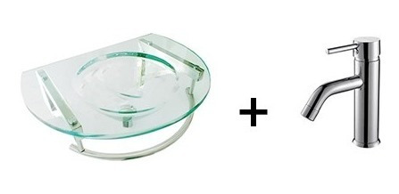 Combo Baño Vanitory 40cm Lav Bidet Ducha Espejo Set 5 Pza