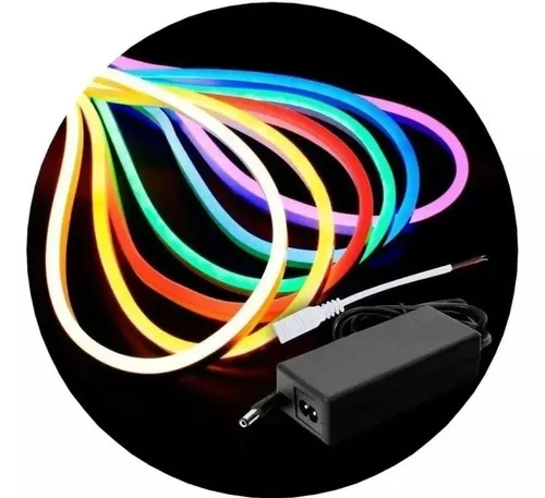 Tira Luces Neon Led Flexible Color Fijo 5mts