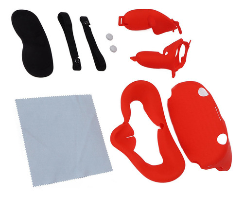 . Funda Protectora De Gafas De Realidad Virtual Roja Y