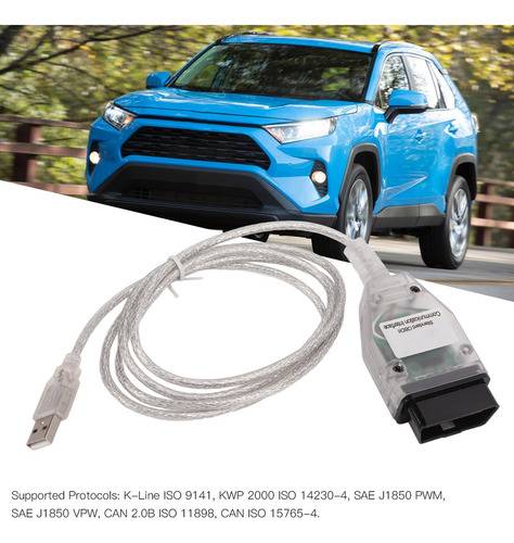 Par De Cabos De Diagnóstico J2534 Mini Vci Plastic Obd2
