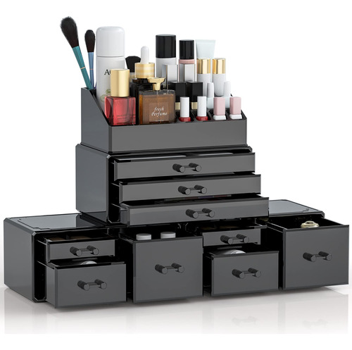 Dreamgenius Organizador De Maquillaje, 4 Piezas, Caja De Alm