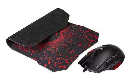 Imagen 2 de 4 de Combo Marvo Gamer Mouse + Pad M355 + G1 7200 Dpi 9 Botones