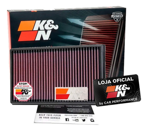 Filtro De Ar Kn Inbox Jetta Gli Golf Gti Mk7 A3 2.0t 33-3005