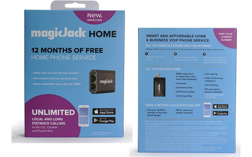 Magicjackhome 2019 (última Versión) Teléfono Voip Adaptador