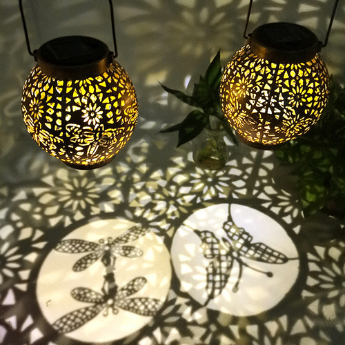 Outdoor Lamp Metal Lamp Hummingbird Projection Patio