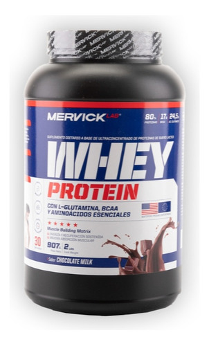 Suplemento En Polvo Whey Protein Chocolate 30 Servicios