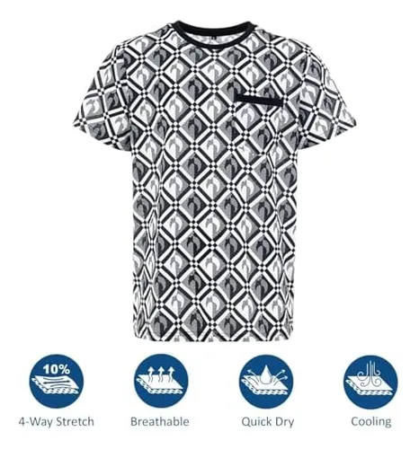 Uniquestyle Designer Camiseta Sin Arrugas Para Hombre Camise