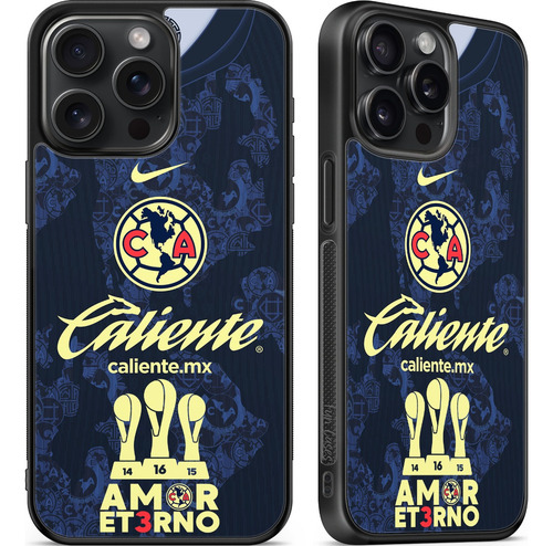 Funda Club America Jersey Amor Eterno Tricampeon 16 Futbol Negro Iphone 12 Pro Max