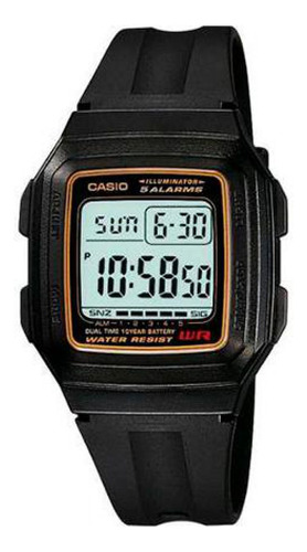 Reloj Para Hombre Casio F-201wa-9a Negro