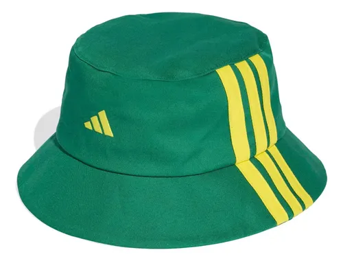 Chapéu Bucket Três Listras adidas Bold Green / Bright Yellow M/g Lisa