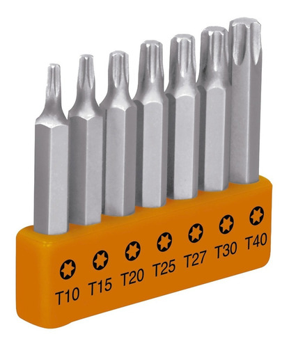 Juego De 7 Puntas Torx, 2' Truper 17796