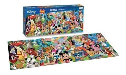Imagen 2 de 4 de Puzzle 1000 Pzas Mundo Disney Rompecabezas Personajes Mickey