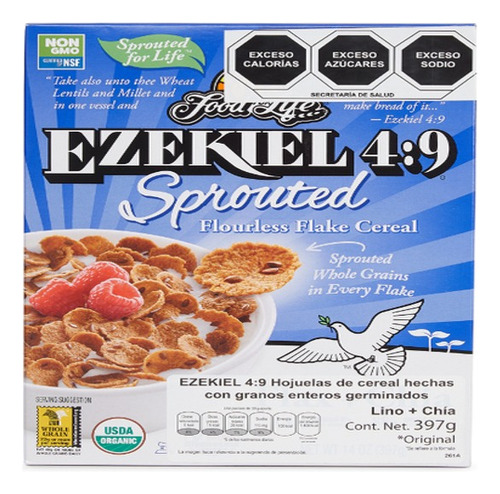 Cereal Ezekiel 4:9  Sprouted Linaza Y Chia 397 G