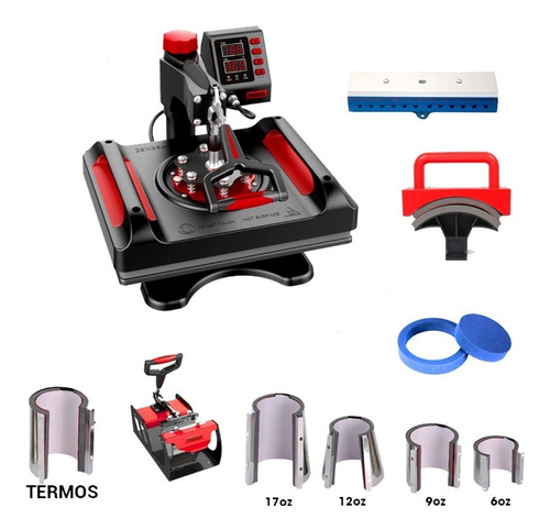 Sublimadora Termofijadora 11 En 1 Con Plancha De 38x38 Cm