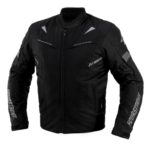 Campera Warrior Wp Negro Fourstroke  Talle  S Antrax Motos