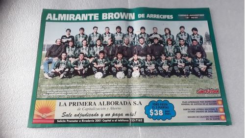 Pósters Almirante Brown De Arrecifes. De 2 Láminas  