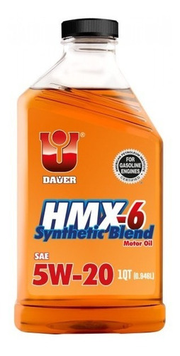 Aceite 5w20 Dauer Semi Sintetico Hmx-6