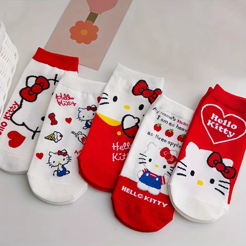 Set Calcetas Dibujos Animados Disney Y Hello Kitty Sanrio