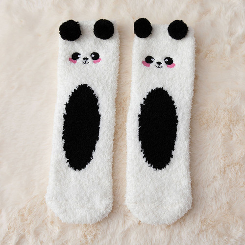 3 Pares De Calcetines De Felpa Duraderos Para Invierno, Calc