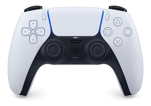 Imagem 1 de 3 de Controle joystick sem fio Sony PlayStation DualSense CFI-ZCT1 white e black