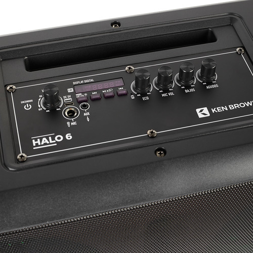 Parlante Potenciado Ken Brown 2 Woofer 6.5 Bluetooth Halo 6