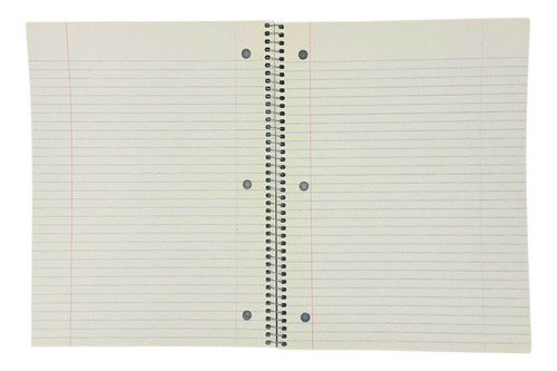 Cuaderno Rayado Para Escuela De Espiral Pen+gear +70 Hojas Color Azul