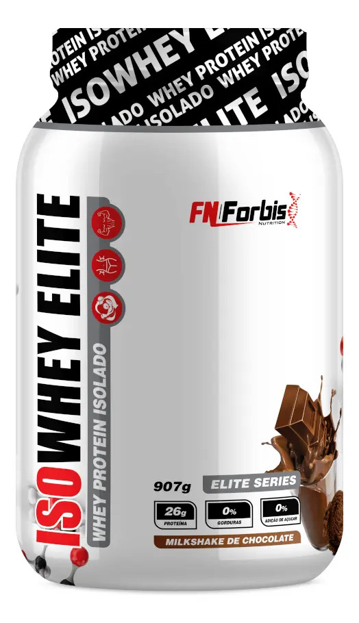 Whey Protein Isolado FN Forbis Nutrition Iso Whey Elite 907g Chocolate