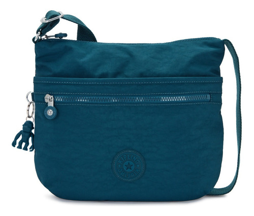 Bolsa Crossbody Kipling K199115hc Diseño Lisa  Cosmic Emerald